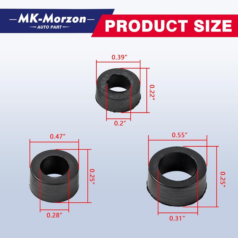 MK-Morzon Fuel Line Kit,7.3 Fuel Line Rubber Seal Kit Compatible with Ford Powerstroke Diesel Engine 1999-2003 Excursion F250 F350 F450 F550 Super Duty Replaces# F81Z9C387BA, F81Z-9C387-BA, 904-497 - Image 4